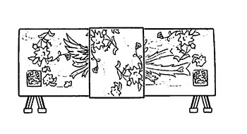 七条袈裟並びに横被の絵